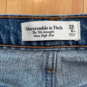 Abercrombie and Fitch Ultra High Rise 90s Straight Jean